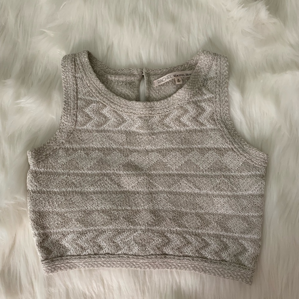 Knitted crop top